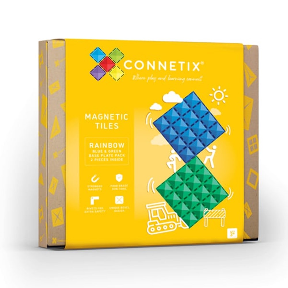 פלטות בסיס – ירוק כחול – Connetix