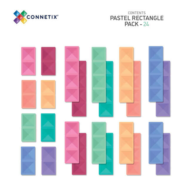 ריבועים מחוברים – פסטל – Connetix